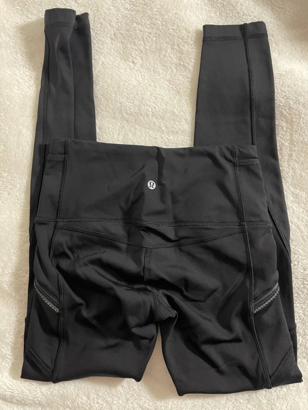 lululemon athletica Black High-Waist Wunder Under Tights with Zip Pockets